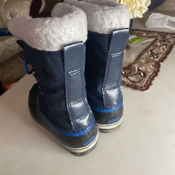 Sorel Kids Blue and Black Snow Boots - Picture 8 of 9